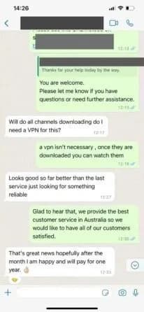 IPTV FIESTA UK Verified Customer Review IPTV FIESTA UK Customer Review & Rating - Verified UK Subscriber #9